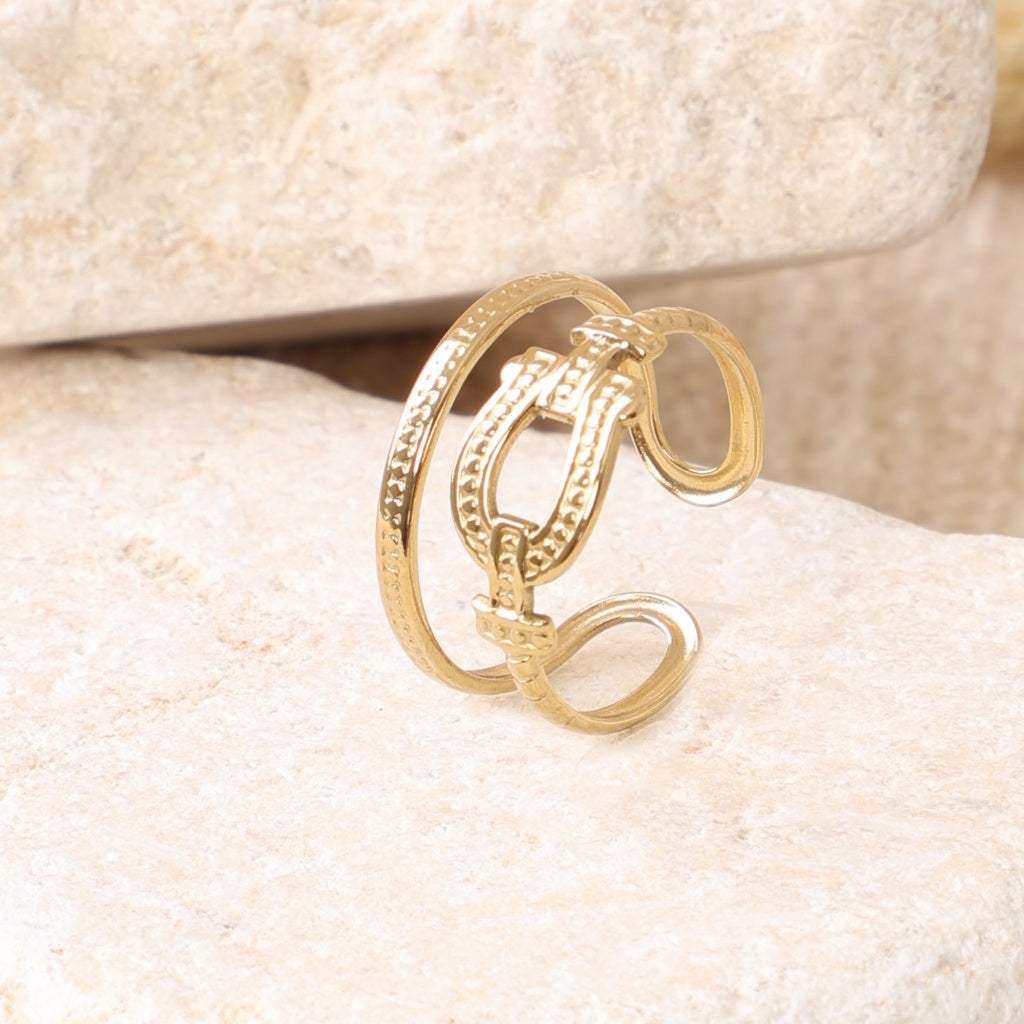 Golden Multi-Style Ring