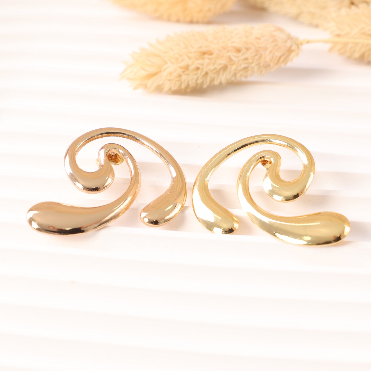 Golden "Wave" Earrings