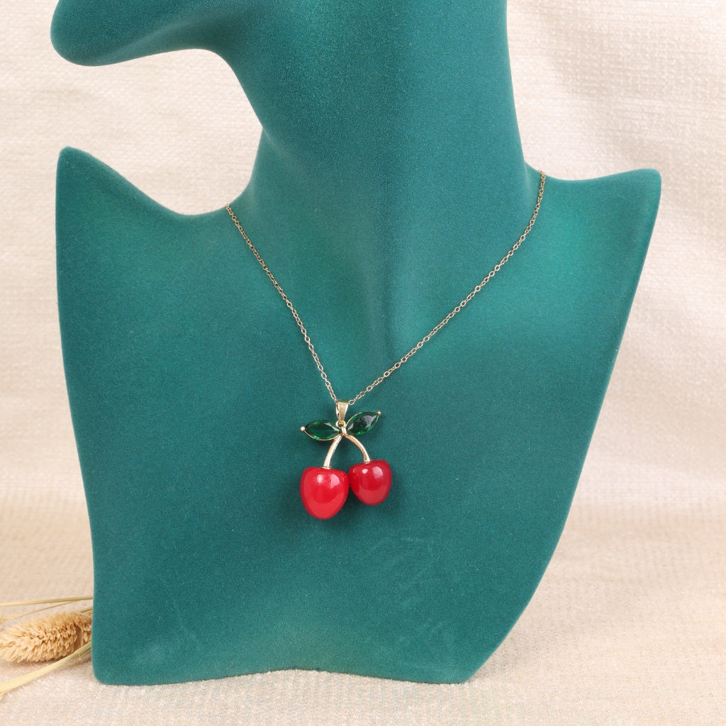 Golden Cherry Necklace