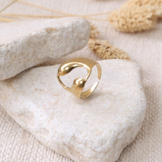 Golden "Liquid Gold" Ring