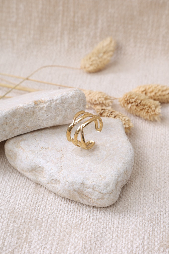 Golden Multi-Style Ring