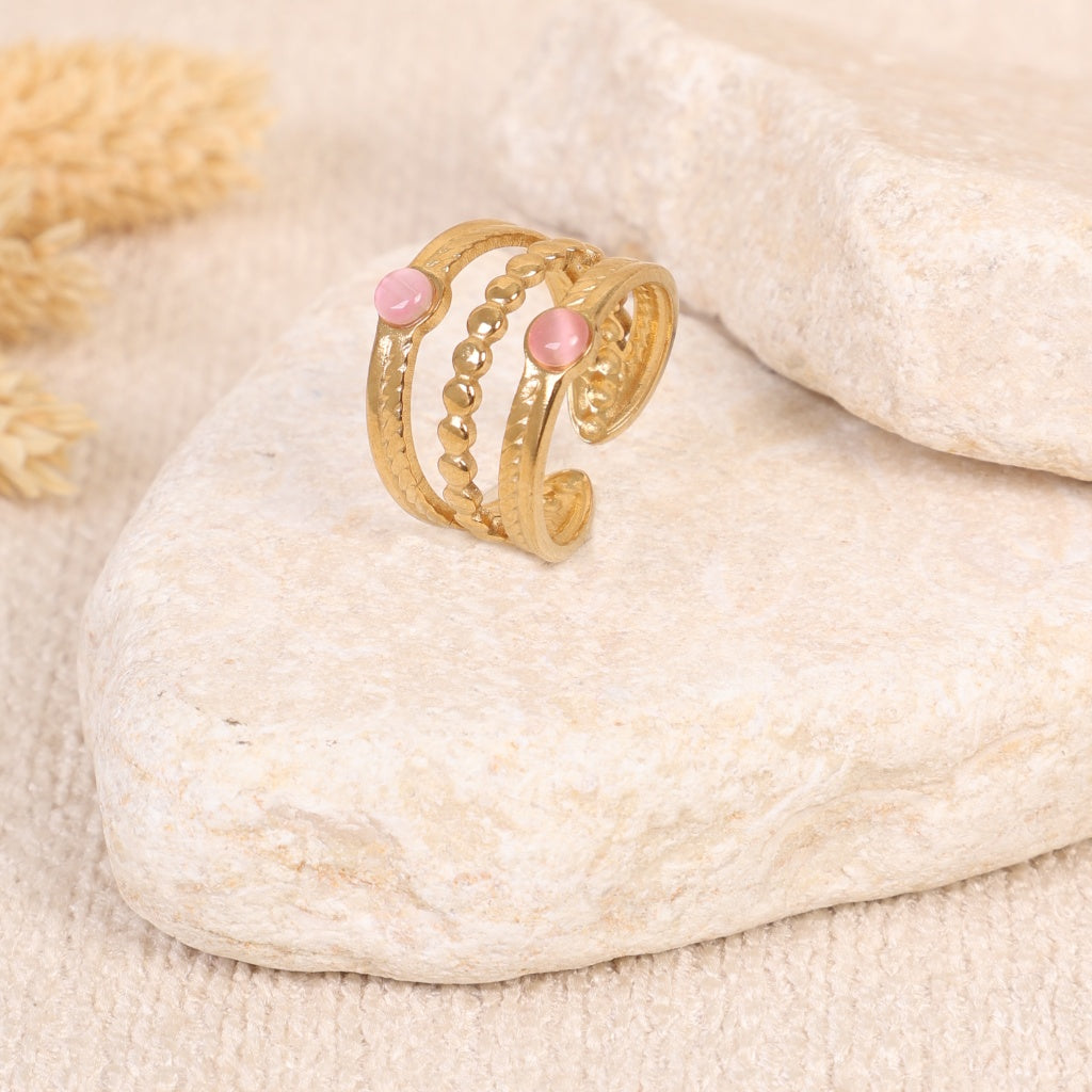 Golden "Bohemian Beauty" Ring
