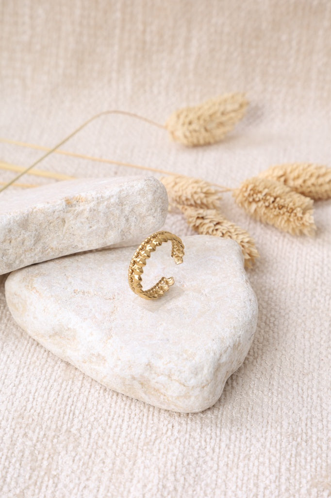 Golden "Liquid Gold" Ring