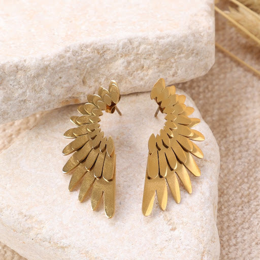 Golden "Angel Wings" Earrings