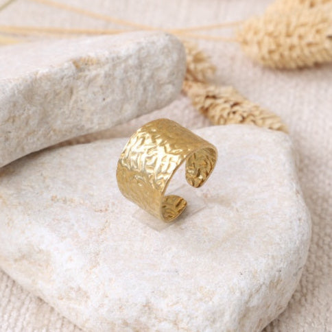 Golden "Feather" Wrap Ring
