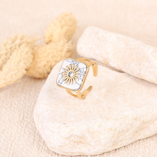Golden "Square" Ring
