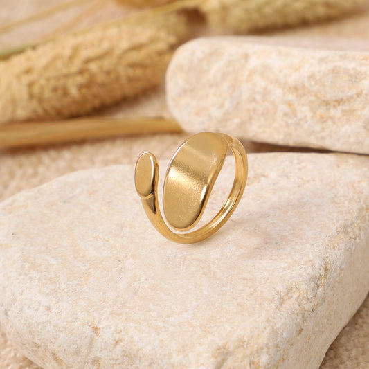 Golden Wave Ring