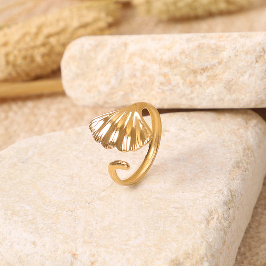 Golden Shell Ring