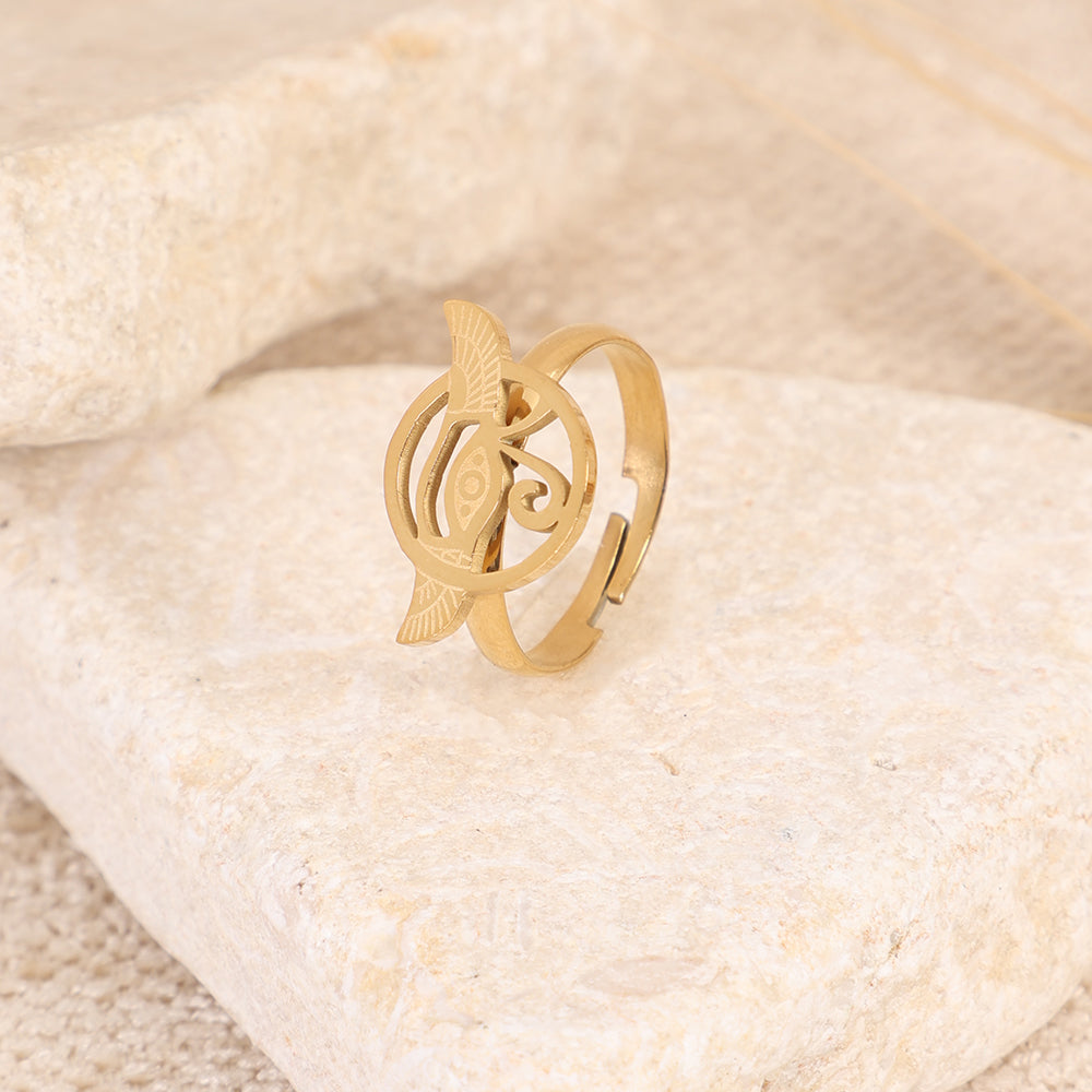 Gold Eye of Horus Ring