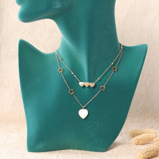 Hearts and Stars" Necklace