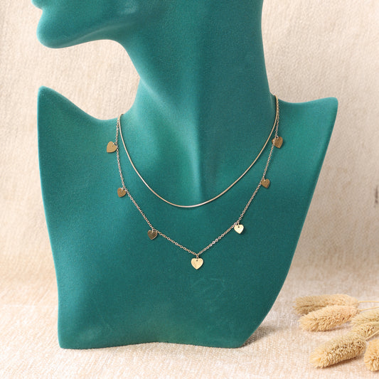 "Dangling Hearts" Necklace