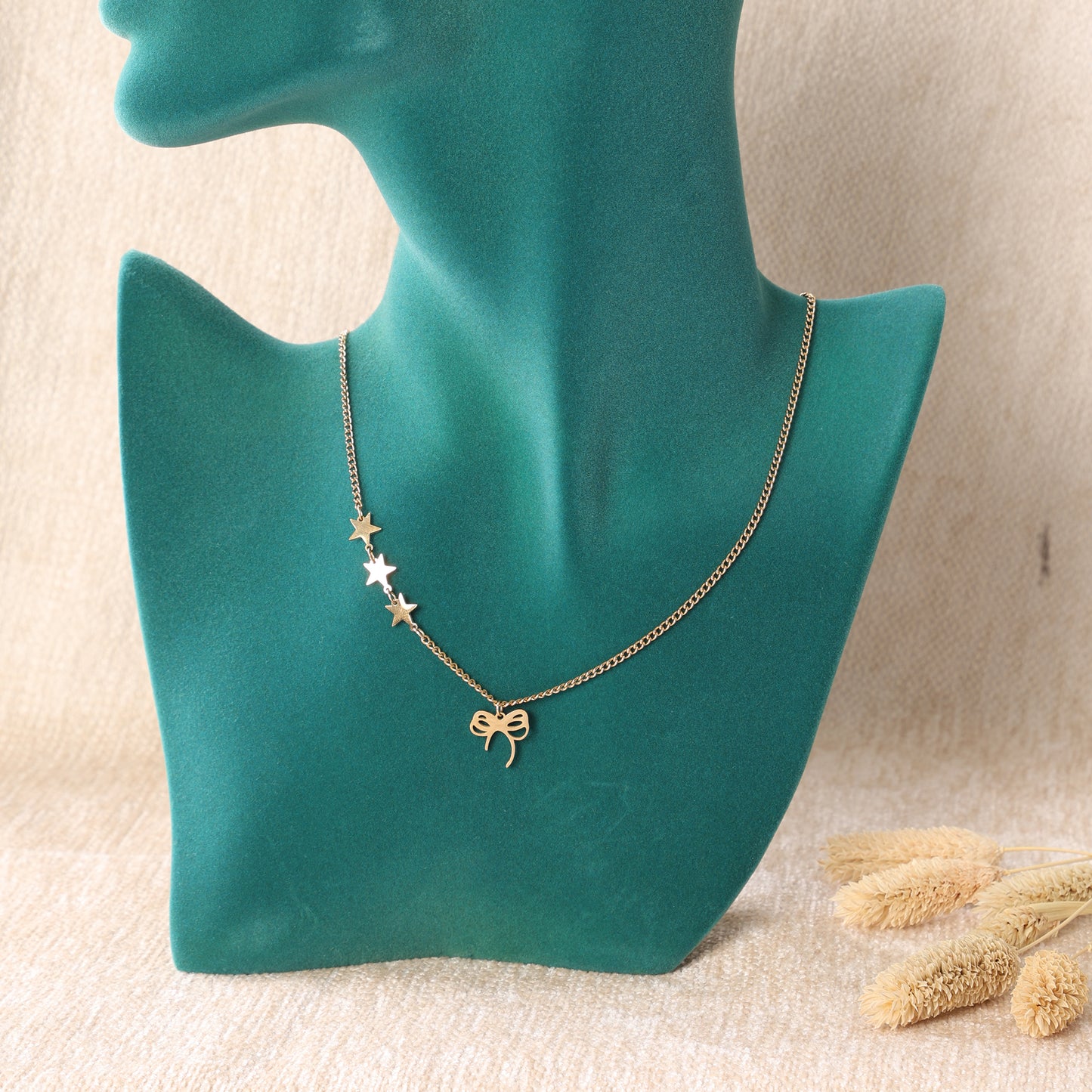 Butterfly and Stars" Necklace