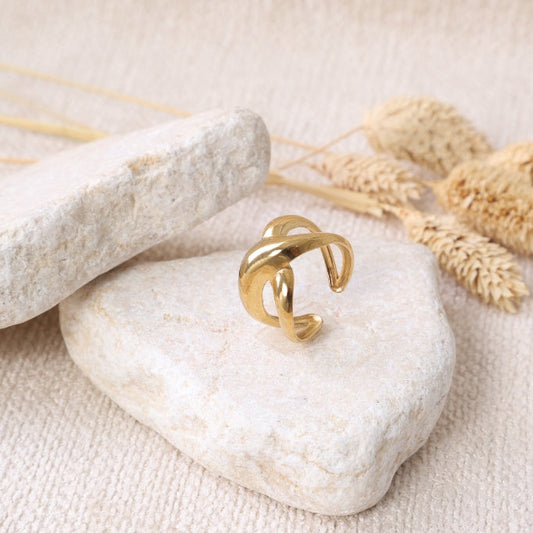 Golden "Liquid Gold" Ring