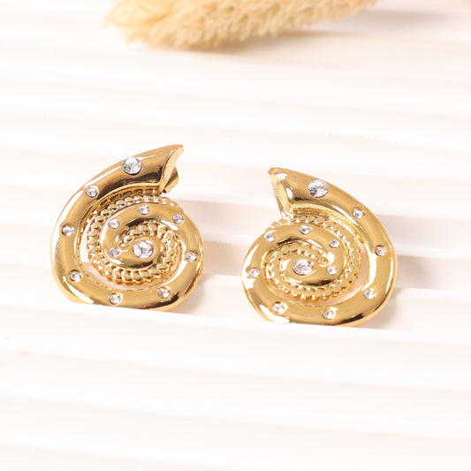 Spiral Shell" Earrings
