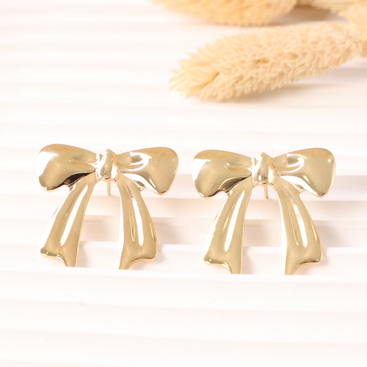 Golden Bow Earrings