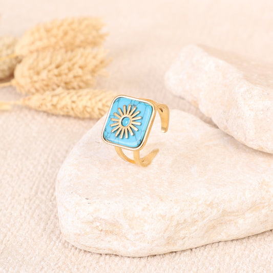 Golden "Square" Ring
