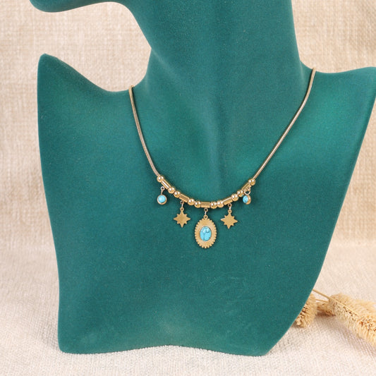Golden "Cosmic Charm" Necklace