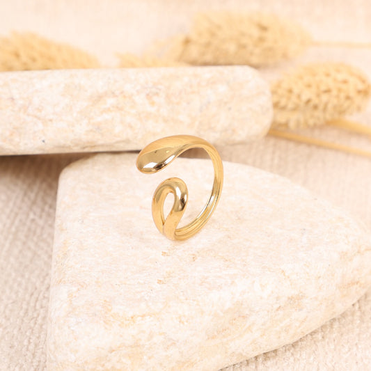 Golden Wrapped Snake Ring
