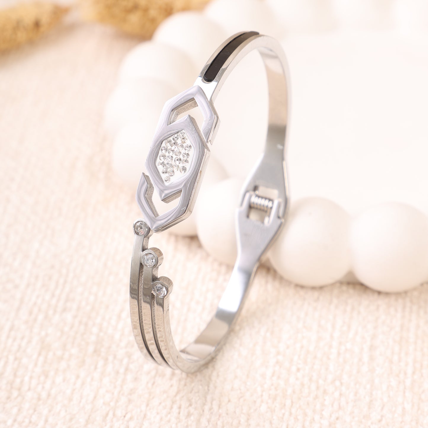 Silver "Circles" Bracelet