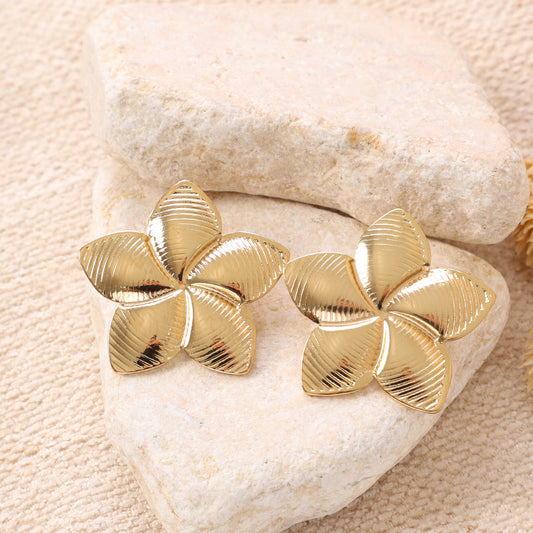 Golden "Floral" Earrings