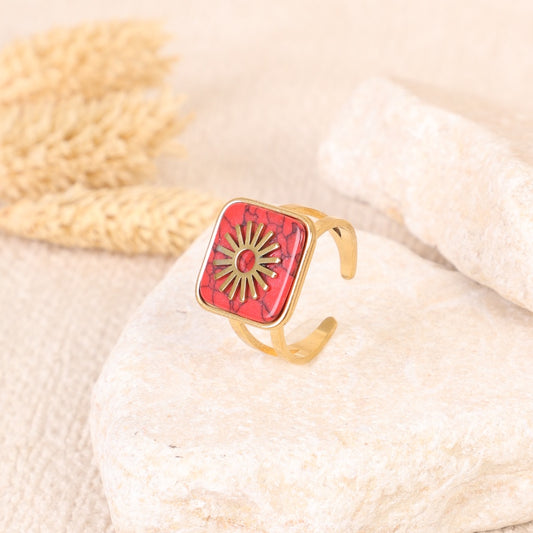 Golden "Square" Ring