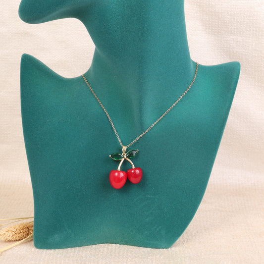 Golden Cherry Necklace