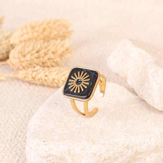 Golden "Square" Ring