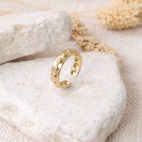 Golden Moons and Stars Ring