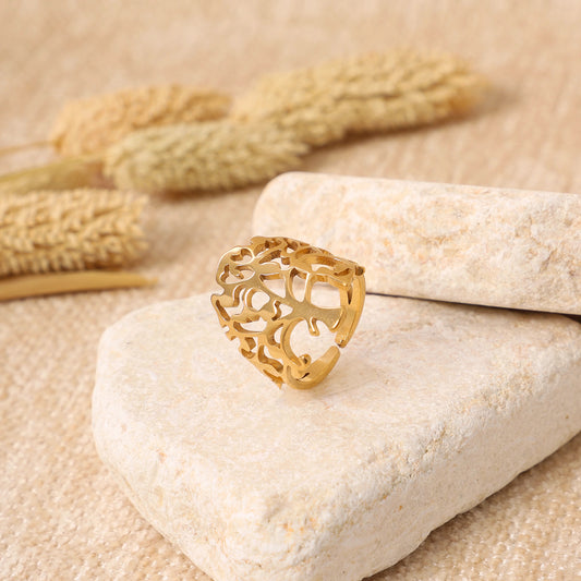 Golden Hollow Tree Ring