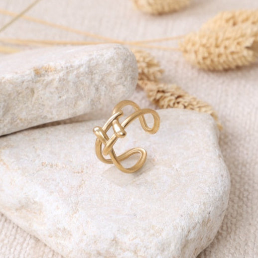 Golden "Wave" Ring