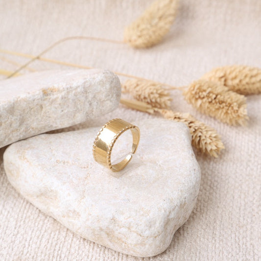 Golden "Croissant" Ring