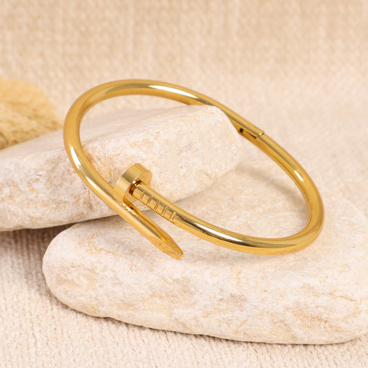 Golden "Nail" Bracelet