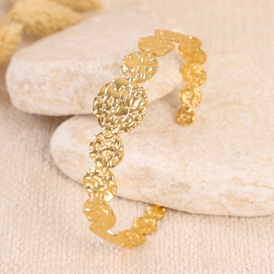 Golden "Hammered Gold" Bracelet