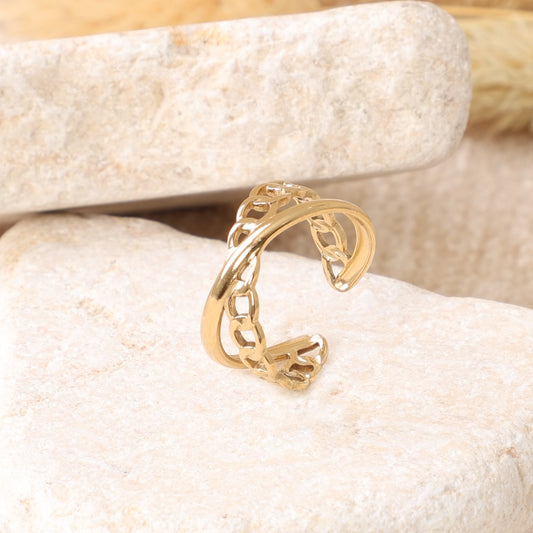 Golden Multi-Style Ring