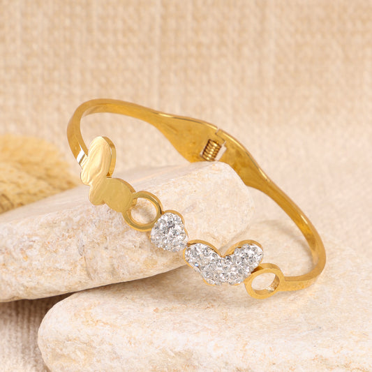 Golden Paved "Butterfly" Bracelet