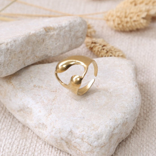 Golden "Liquid Gold" Ring