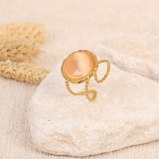 Golden Engraved "Bohemian" Ring