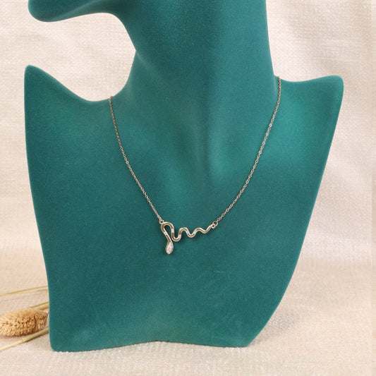 Silver "Snake" Necklace
