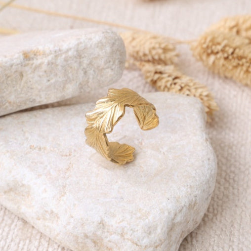Golden "Croissant" Ring