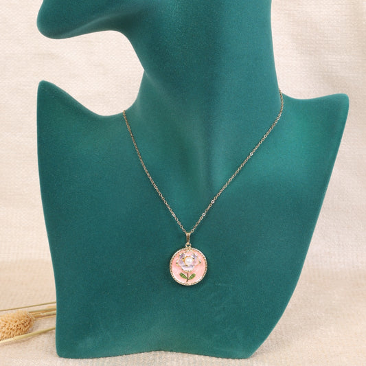 Golden "Pearl Flower" Necklace