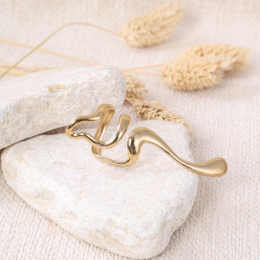 Golden Shell Ring