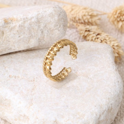 Golden "Liquid Gold" Ring