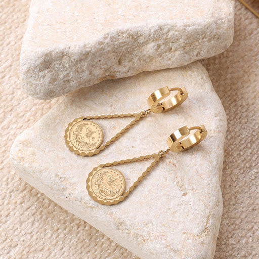 Golden "Ottoman Coin" Earrings