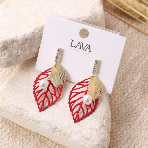 Autumn Leaves" Golden Earrings