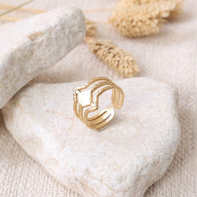 Geometric Elegance" Ring