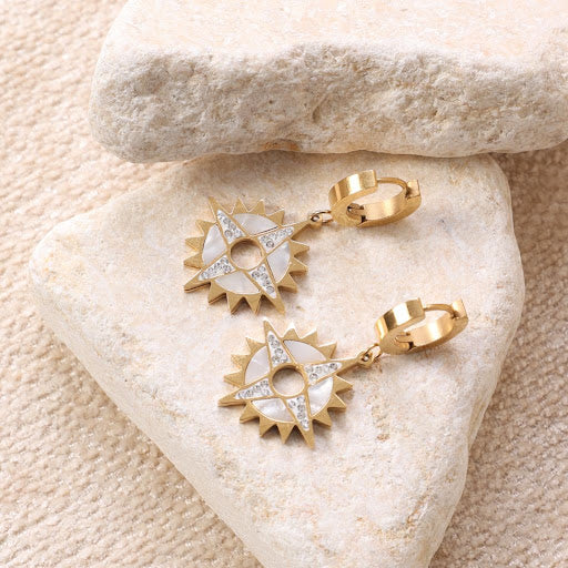 Golden "North Star" Earrings